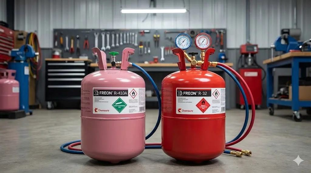 Diferencias entre R-410A y R-32: ¿Cuál es mejor para tu equipo?